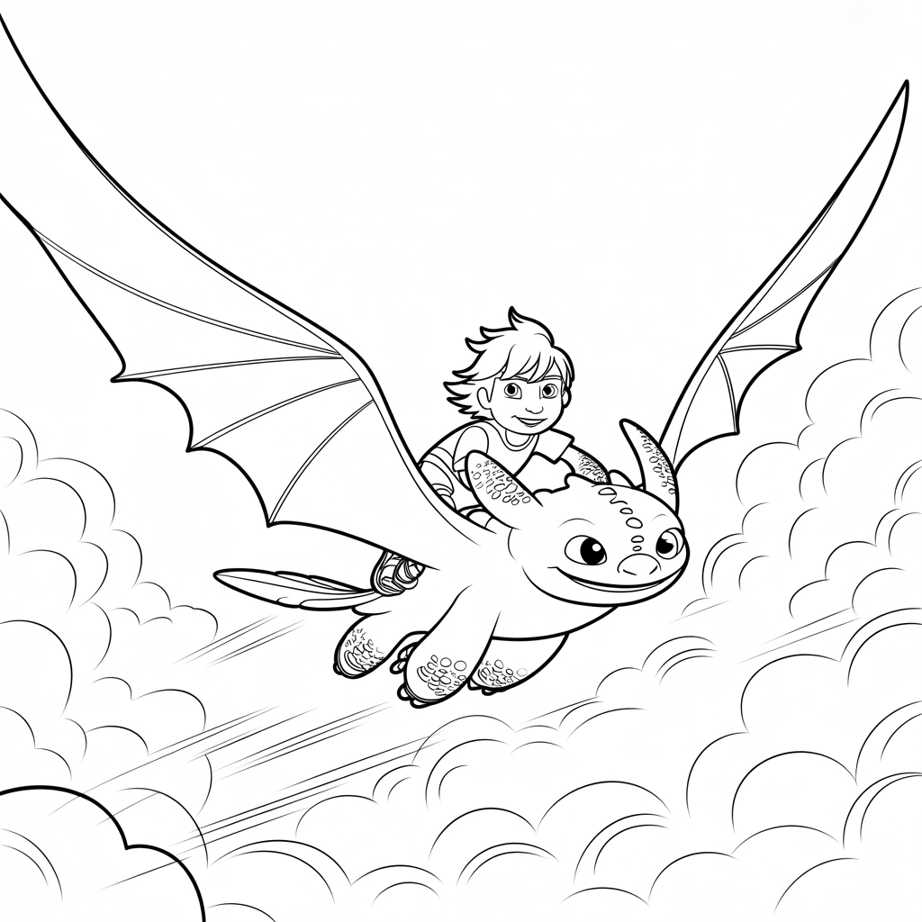 How to Train Your Dragon Coloring Pages