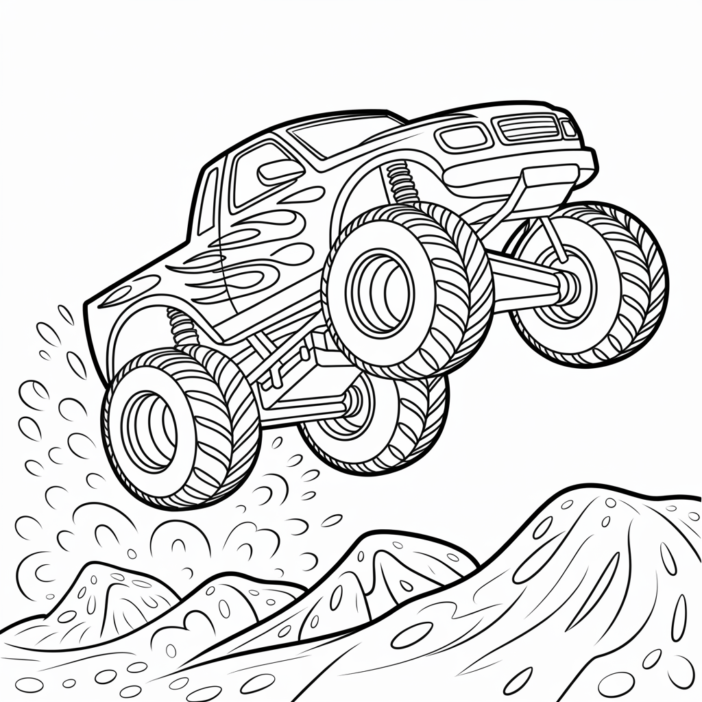 Monster Truck Coloring Pages