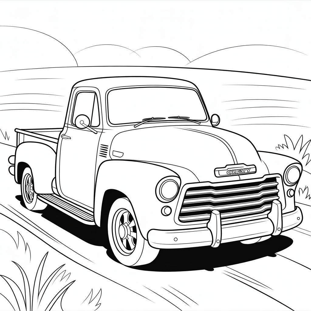 Chevy Truck Coloring Pages