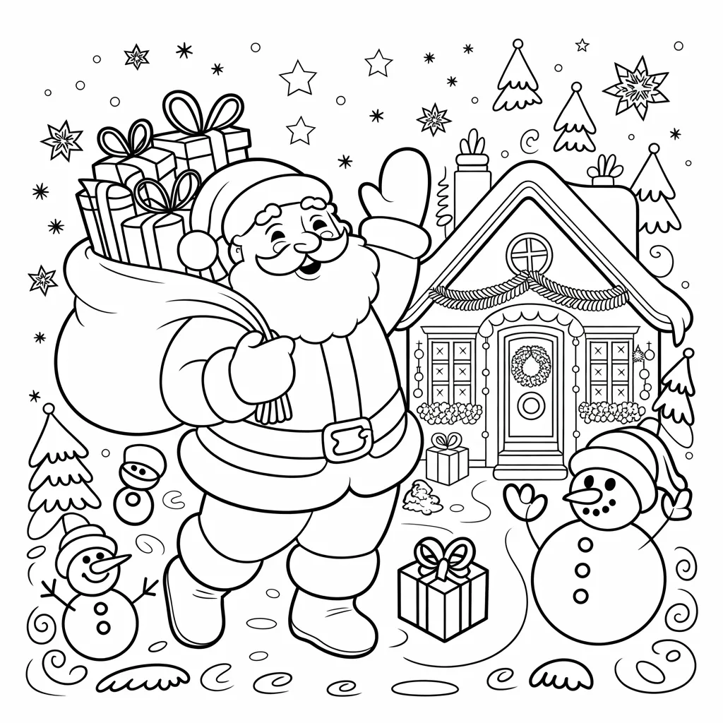 Santa Claus Coloring Pages