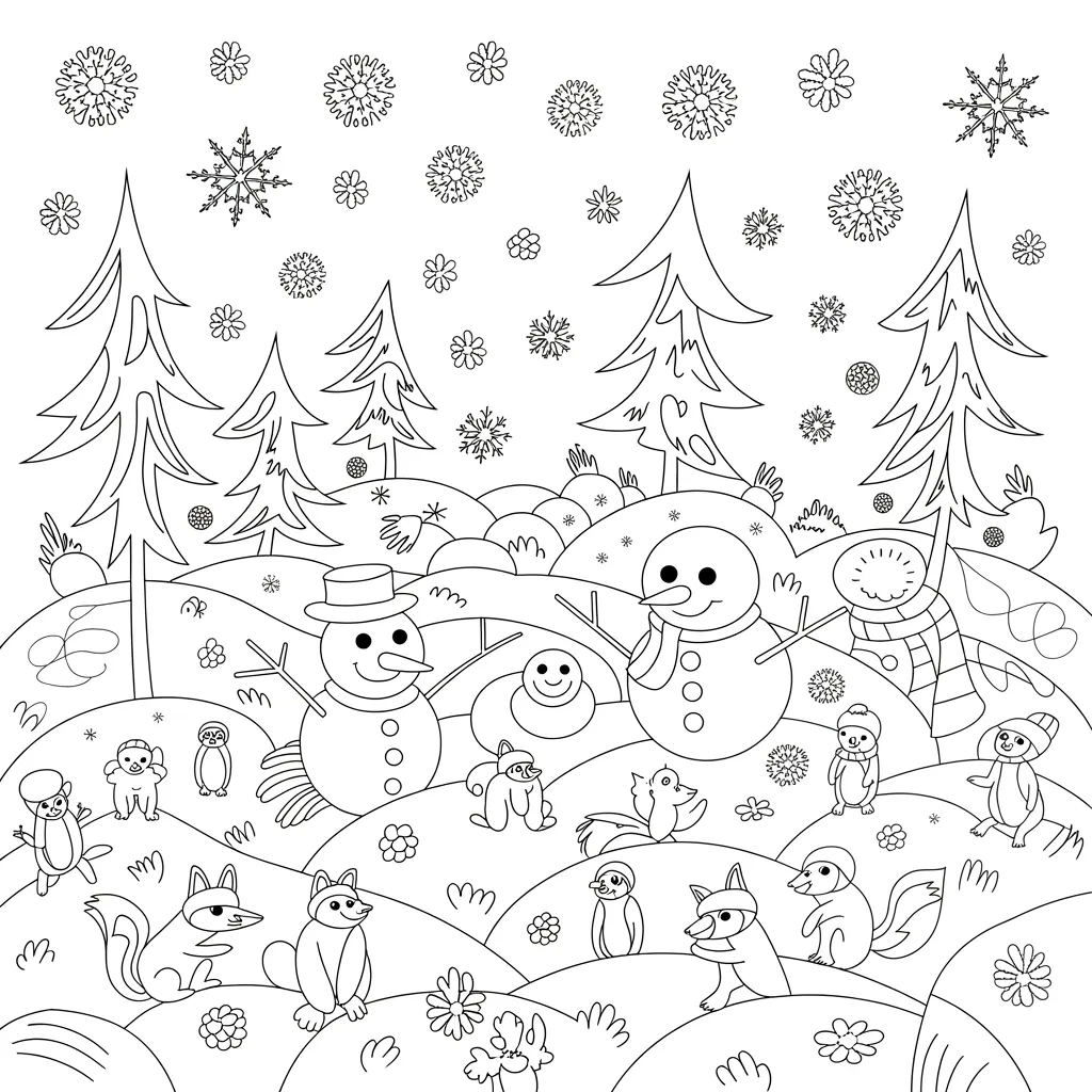 Winter-Themed December Printables