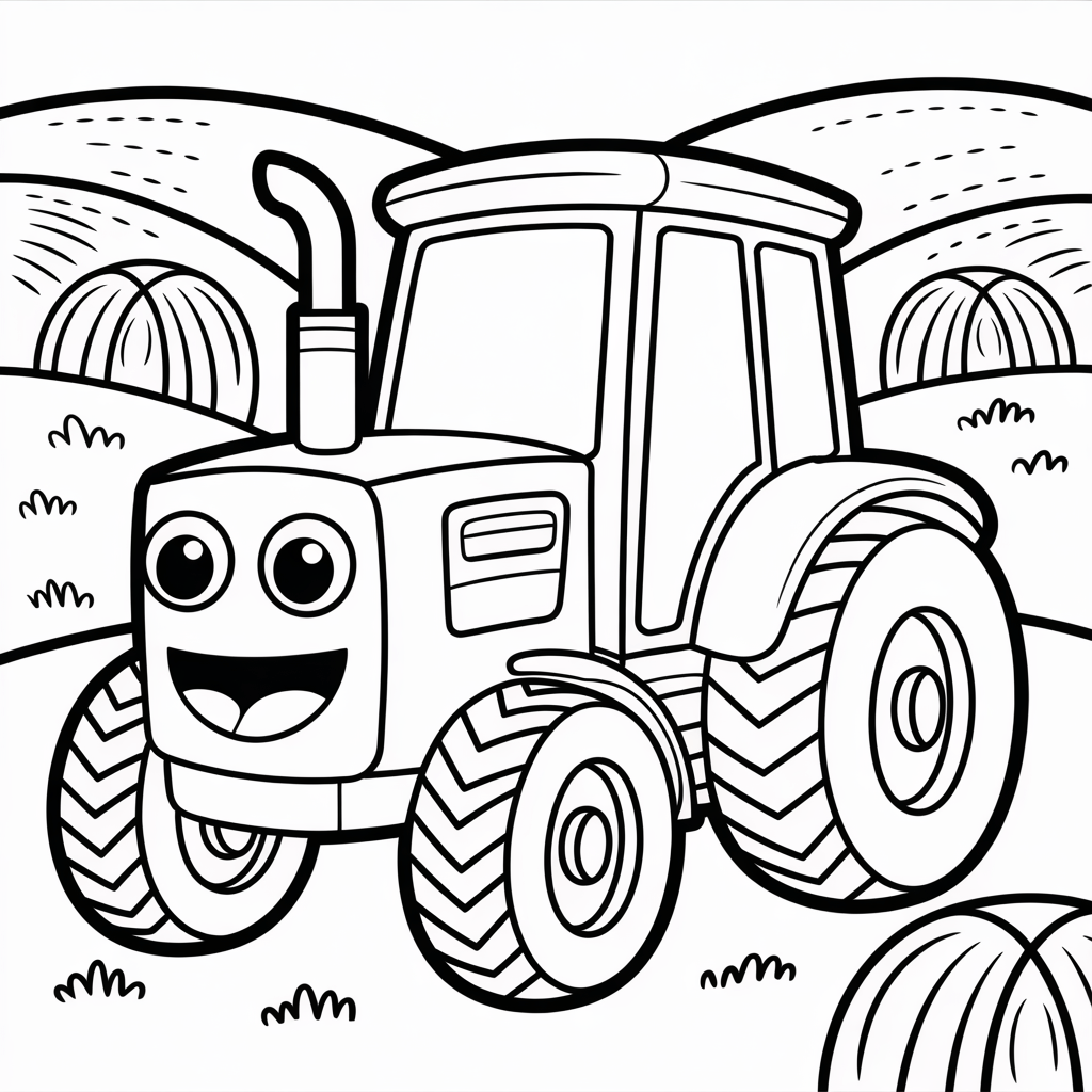 Case Tractor Coloring Pages