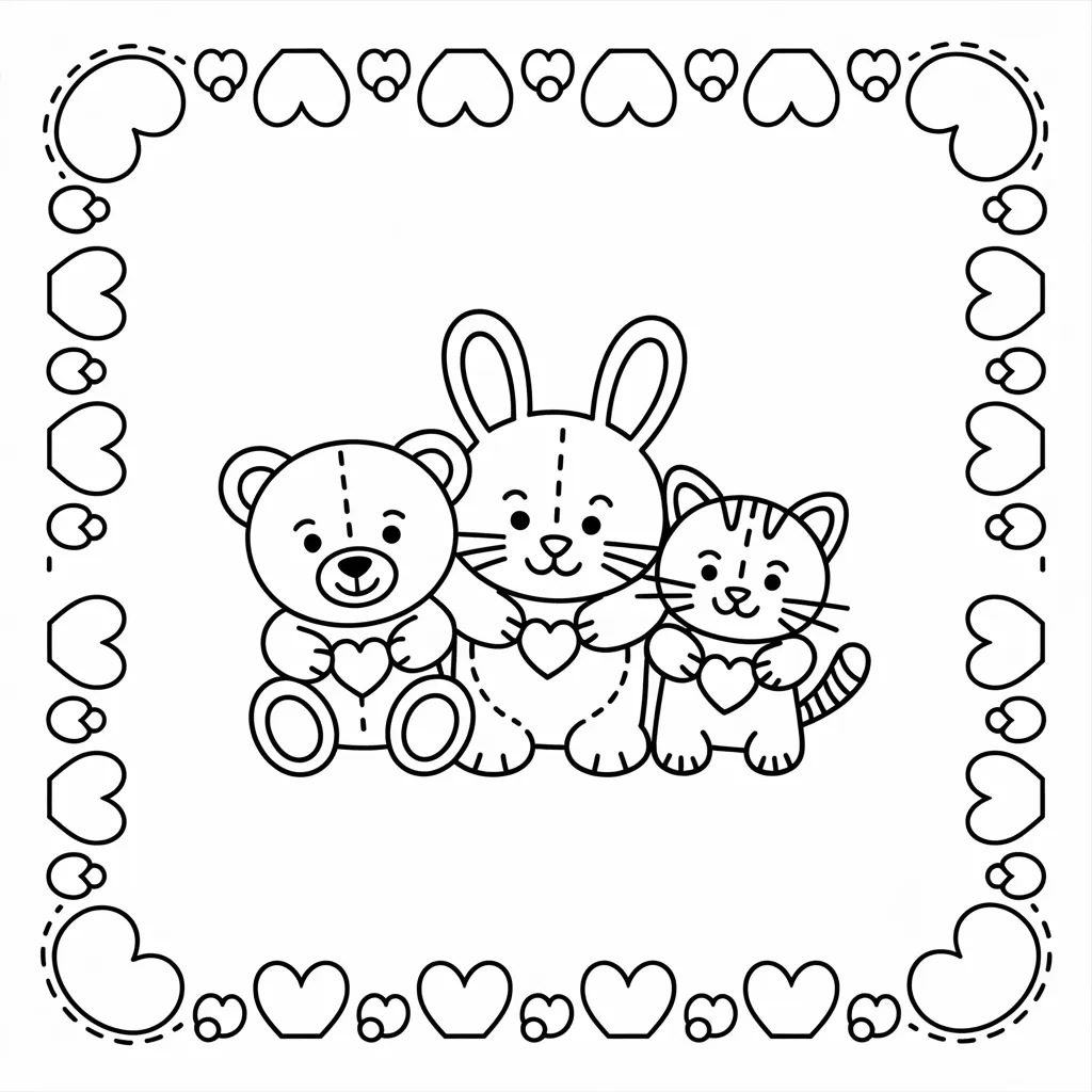 💌 Valentine Cards to Color and Cut