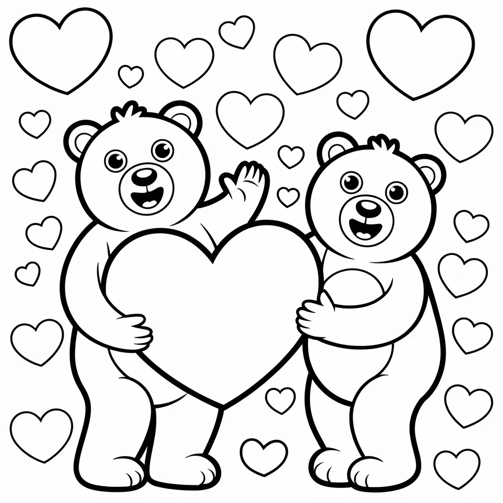 🎨 Easy Valentine Coloring Pages for Kids