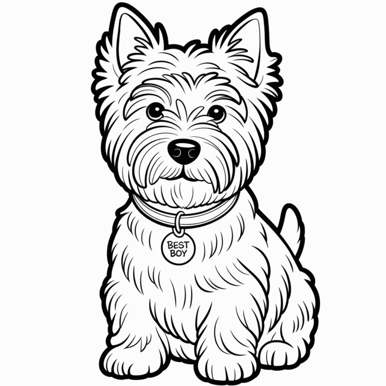 15 Free Dog Coloring Pages You Can Print Right Now (For Kids & Adults)