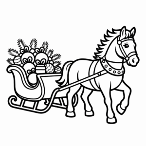 horse coloring page