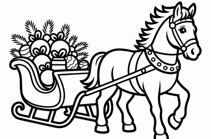 horse coloring page