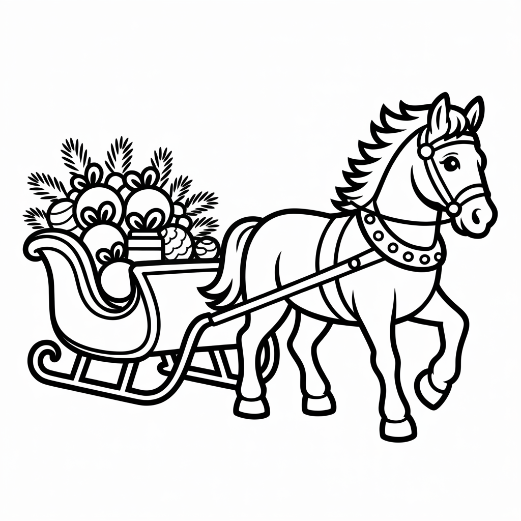 horse coloring page