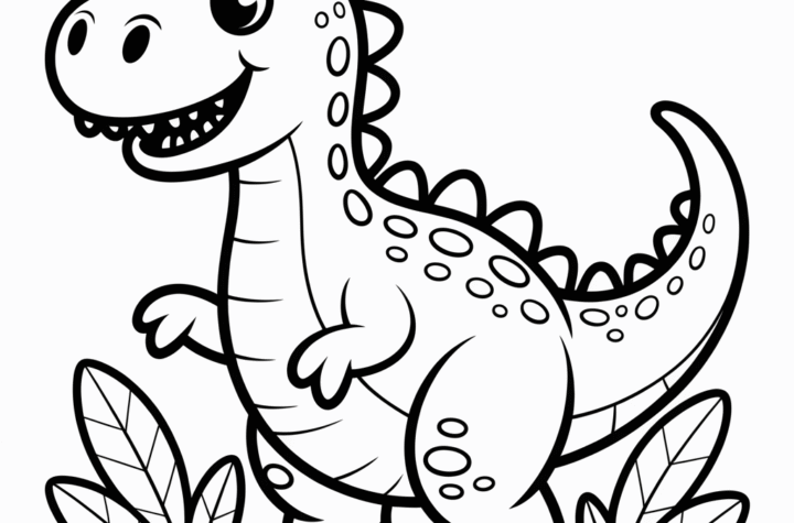 Dinosaur Coloring Pages for Kids & Adults