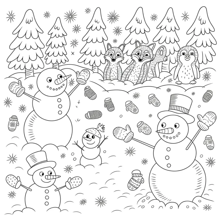 50+ Fun and Free Winter Coloring Pages for Kids to Enjoy the Season