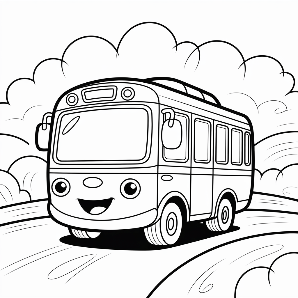 Tayo the Little Bus Coloring Pages