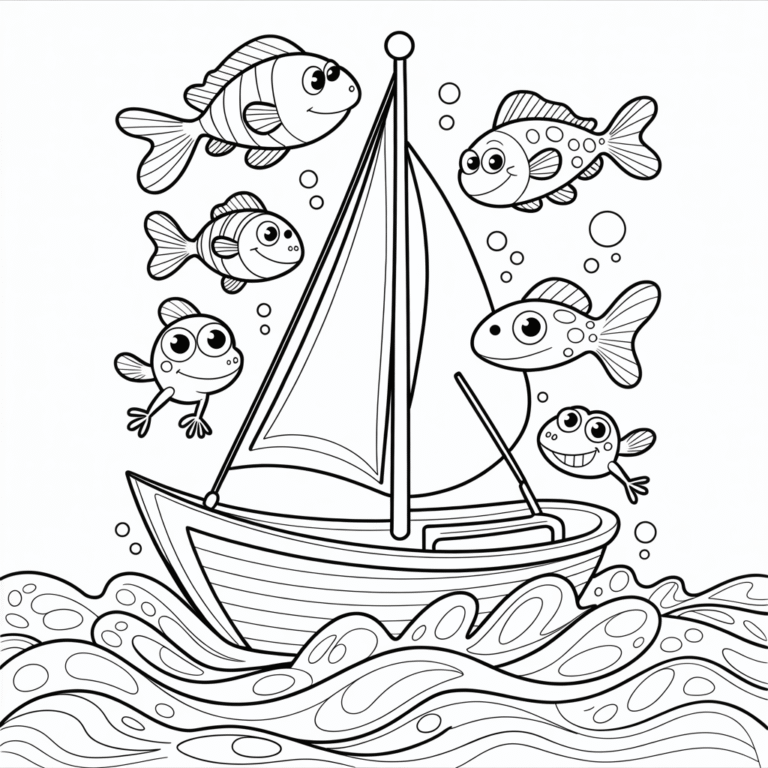 Boat Coloring Pages