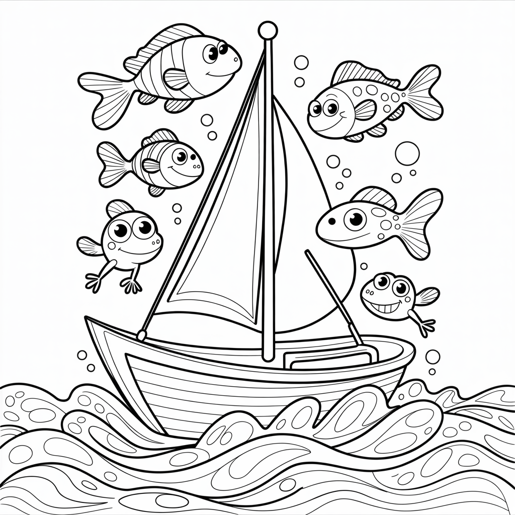 Boat Coloring Pages