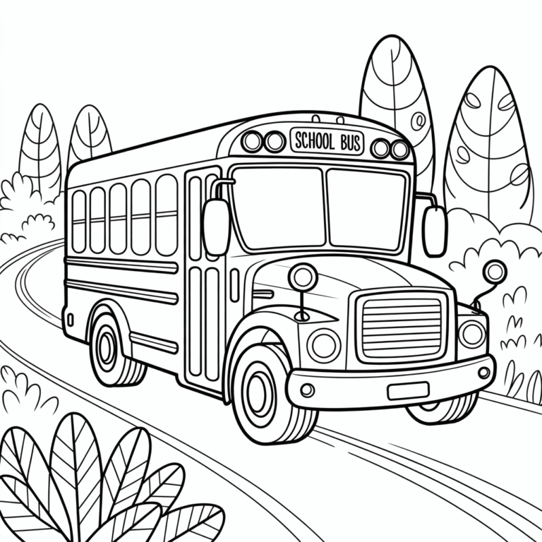 Best Bus Coloring Pages – 15 Free Printable Bus Sheets for Kids