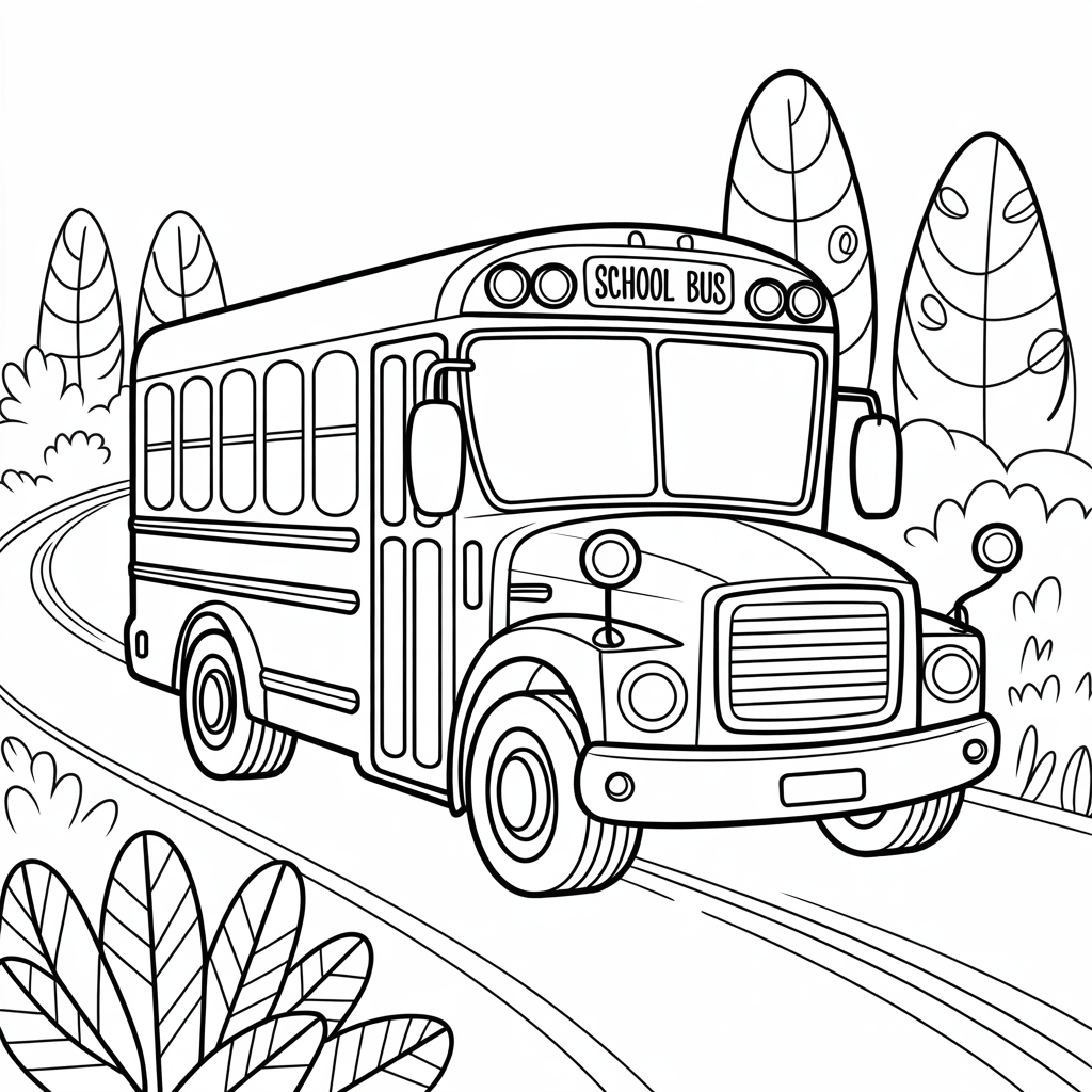 Best Bus Coloring Pages – 15 Free Printable Bus Sheets for Kids