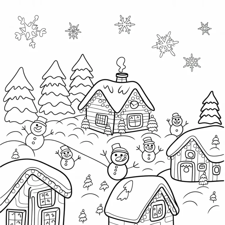 December Coloring Pages