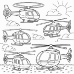 Helicopter Coloring Pages – 35 Free Printable Helicopter Sheets for Kids