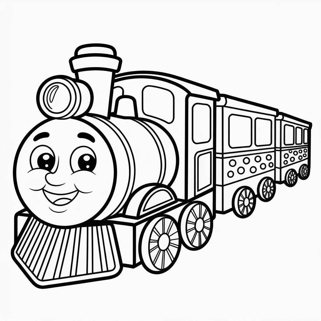 Train Coloring Pages for Kids – Download & Print Fun Train Art