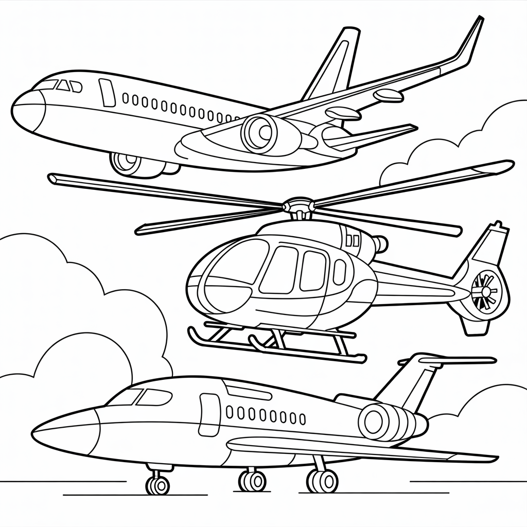 Aircraft Coloring Pages