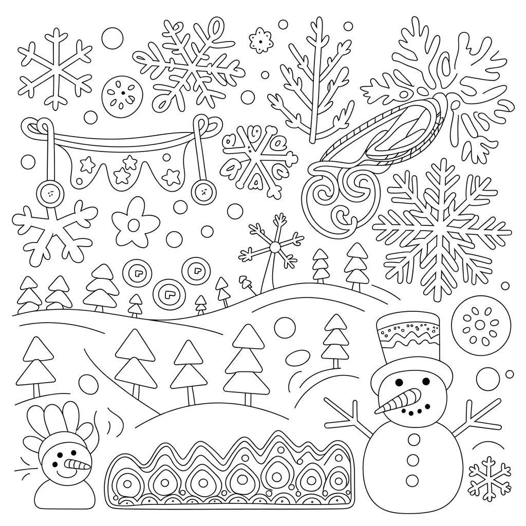 January Coloring Pages