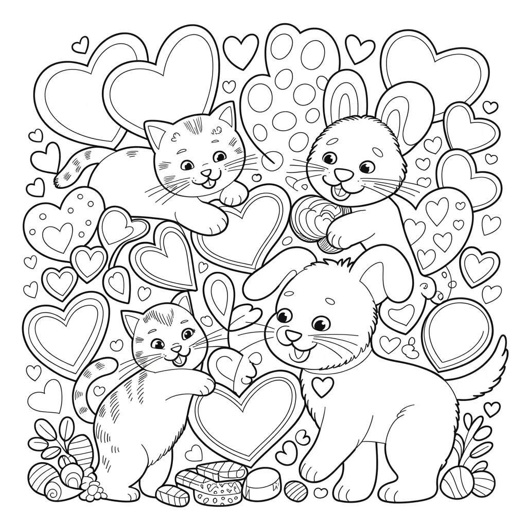 Valentine's Coloring Pages